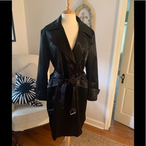 Satin Trench Coat